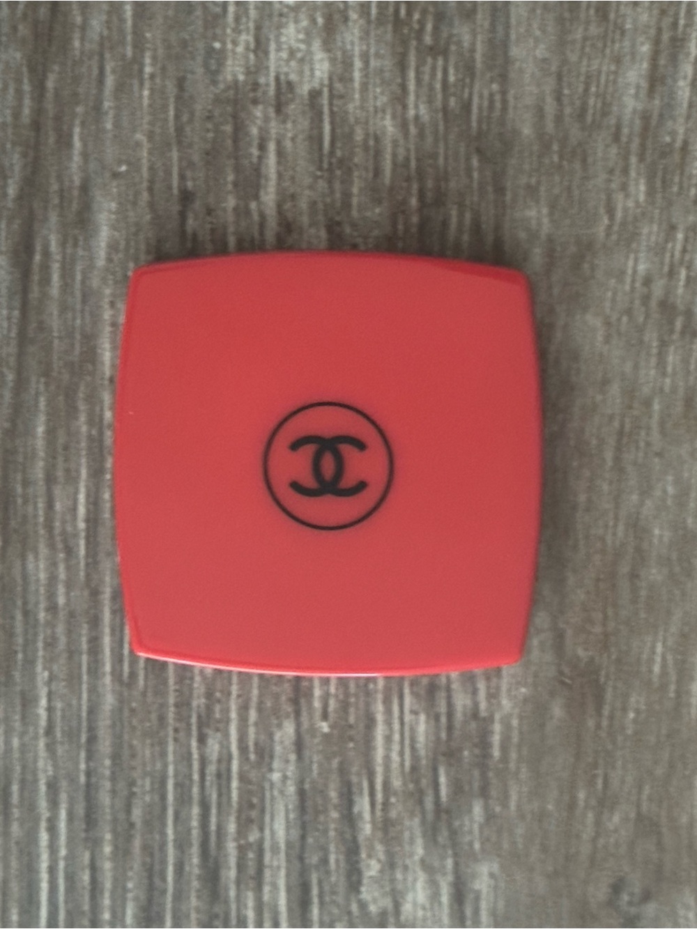 CHANEL Red Double Compact Mirror